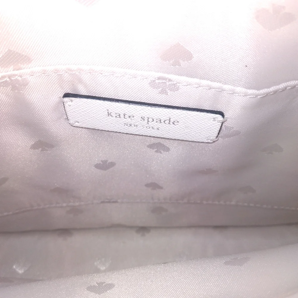 Kate Spade New York Purple/Blue Leather Colorblock Portfolio Crossbody Bag